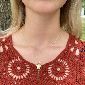 Handmade Gold Charm Seashell Necklace